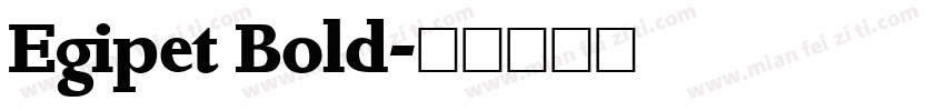 Egipet Bold字体转换